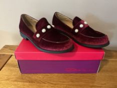 Dolcis “Michaella” Ladies Memory Foam Loafers, Burgundy, Size 4 - New RRP £29.99