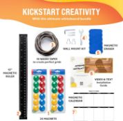 Pallet of magnetic whiteboard with stand