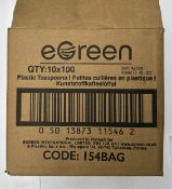 Pallet of eGreen plastic spoons