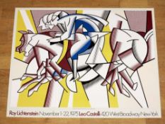 Roy Lichtenstein - 'Red Horseman'. Exhibition Poster.