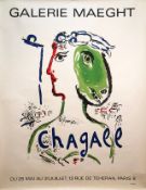 Marc Chagall 'Artist as Pheonix' 1972 Monumemntal Very Rare with Certificate of Provenance.