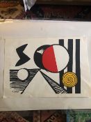 Alexander Calder Numbered Print.