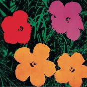 Andy Warhol 'Flowers' 1993. Certificate of Provenance.