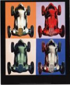 Four Andy Warhol 'Mercedes Benz' Sport Cars Certificate of Provenance.