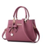 Elegant Women’s Messenger Bag - The Perfect Blend of Style & Function! Dark Pink