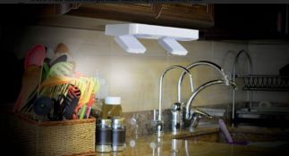 2 Sets of Adjustable Under-Cabinet Lights (4 Lights Total) With Remote Control