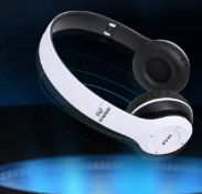 P47 Wireless Headphones Bluetooth 5.0 Earphones Foldable HIFI Stereo Bass For Music White