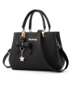 Elegant Women’s Messenger Bag - The Perfect Blend of Style & Function! Black