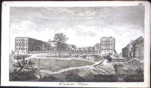Hampshire Winchester House Rare Georgian Copper Antique 1776 Engraving-146.