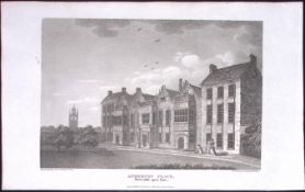Northumberland Newcastle Anderson Place Antique 223 Years-Old Steel-Engraving-135