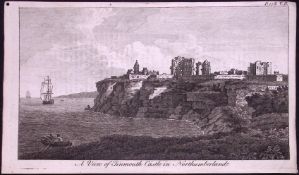 Tynemouth Castle Northumberland Rare 1776 Georgian Copper Plate Antique Engraving-28