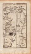 Ireland Rare Antique 1777 Road Map Monasterevan to Portarlington Kildare-160