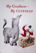 Guinness 1946 Original 79 Years-Old Print the Circus Ring- G.E. 1252.