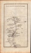 Ireland Rare Antique 1777 Road Map Dublin To Galway By Banagher-88