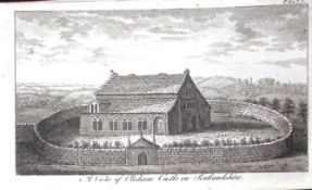 Rutland Oakham Castle Rare Georgian Copper Antique 1776 Engraving-99