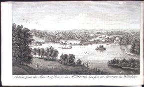 Wiltshire View of Stourton Rare Georgian Copper Antique 1776 Engraving-119.