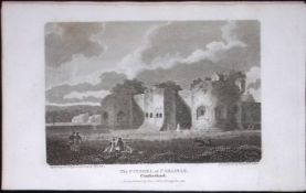 Cumbria Carlisle Citadel Antique 223 Years-Old Steel-Engraving-127