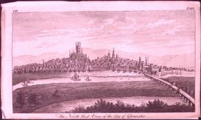 View Gloucester City Rare 1776 Georgian Copper Plate Antique Engraving -62