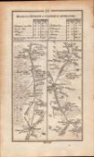 Ireland Rare Antique 1777 Road Map Dublin To Galway By Athlone