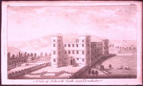 Dorset Lulworth Castle Dorchester Rare 1776 Georgian Copper Plate Antique Engraving -57