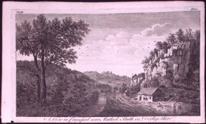 Matlock Bath Derbyshire Rare 1776 Georgian Copper Plate Antique Engraving-31