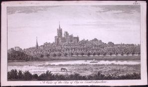 City of Ely Cambridgeshire Rare 1776 Georgian Copper Antique Engraving -11