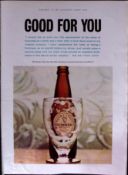 Guinness Is Good For You 1960’s Original 64 Years-Old Print