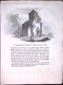 J.M.W Turner “Dover St Michaels Church” Views from a Southern Coast Rare Engraving-52