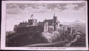 Carlisle Castle Cumbria Rare 1776 Georgian Copper Plate Antique Engraving -26