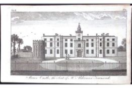 London Tottenham Bruce Castle Rare Georgian Copper Antique 1776 Engraving-111.
