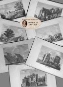 Job Lot Hampshire Francis Grose Antique 230+ Years Old Copper Engravings-2.