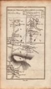 Ireland Rare Antique 1777 Road Map Tralee to Killarney Kerry-186