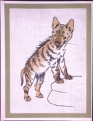 Cecil Aldin Antique Zoo Babies Scarce Coloured Illustration “The Hyena”-4