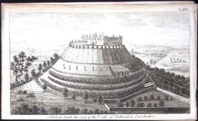 Lincolnshire Belvoir Castle Rare Georgian Copper Antique 1776 Engraving-98.