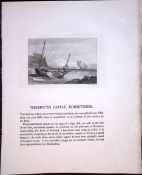 Dorset Weymouth Castle” J.M.W Turner Views from a Southern Coast Rare Engraving-69