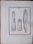 Cornwall Inscribed Stones 211 Years-Old Rare Antique Copper Plate Etching By S Lyons