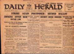 Irish War of Independence Reports IRA, Black & Tans, Secret Irish Orders 1920.