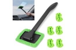 6 x Car Windshield Cleaner, Microfiber Car Window Cleaning Tool RRP £13.78 ea. Lb40