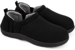 10 x Men's Waffle Slippers Memory Total RRP £183.60 - Lb17a