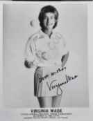Virginia Wade Original Signature