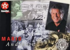 Mario Andretti Original Signature