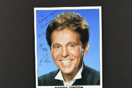 Bobby Vinton Original Signature