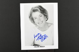 Helen Reddy (1941-2020) Original Signature