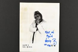 Jazzie B Original Signature