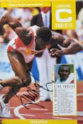 Linford Christie Original Signature