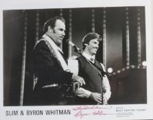 Slim & Byron Whitman Original Signatures