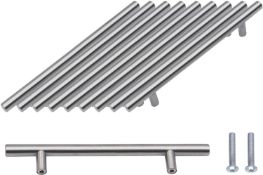Pack of 10 Kitchen T-Bar Handles - 6 inch Wide