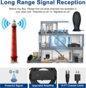 2025 TV Aerial, Freeview TV Ariels Indoor With 560+ Miles Range Reception RRP £27.06