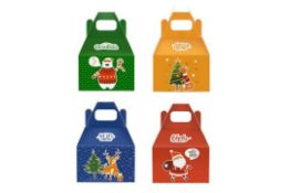 5 x 24 Pack Large Cookie Boxes Christmas Paper Gift Boxes RRP £17.99 ea.