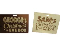 700 x Christmas Eve Personalised Name Plates RRP £1.99 ea L19a
